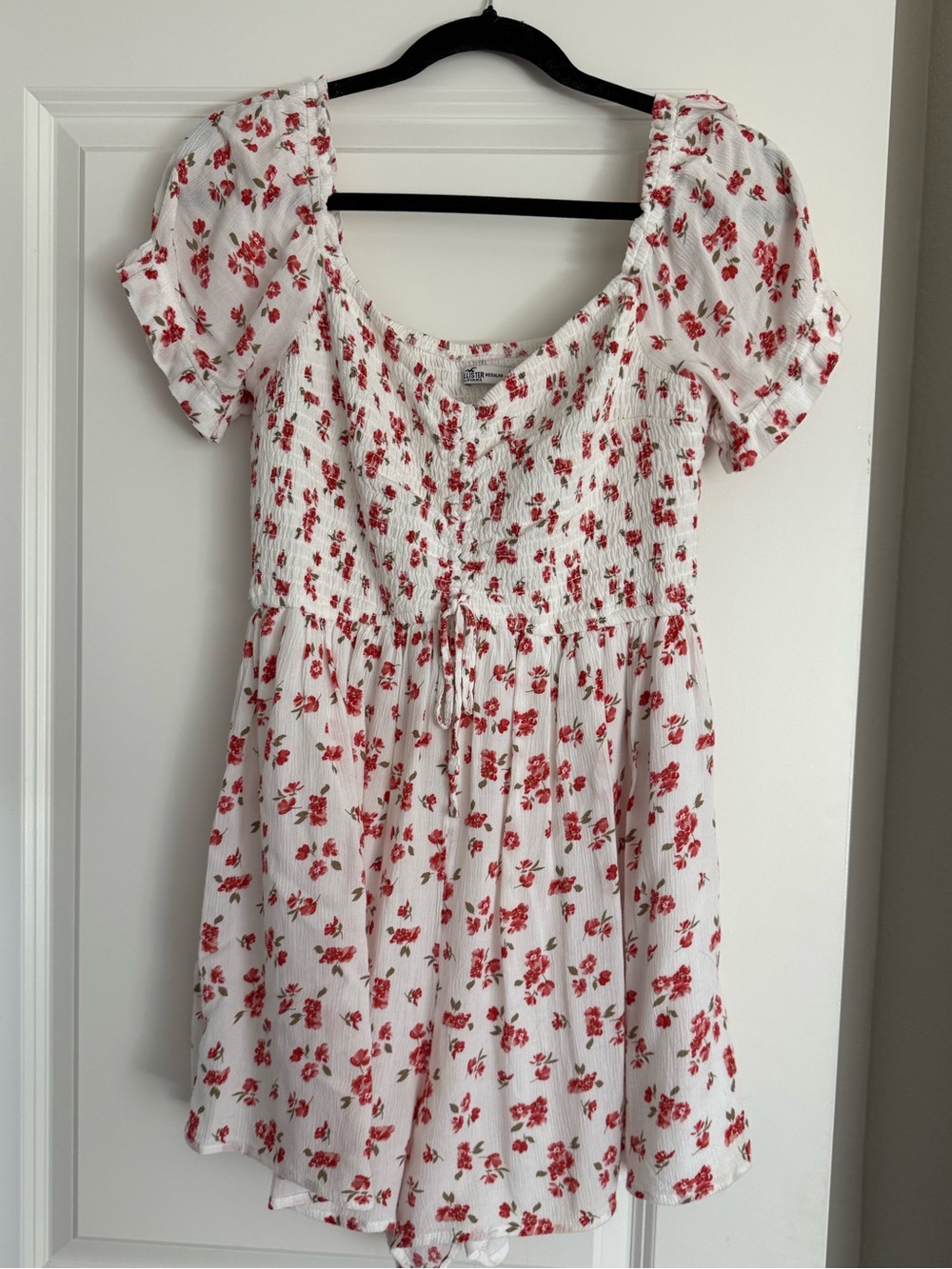 Hollister Floral Tiered Romper Dress